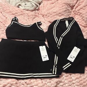 Alo knit set tennis club sweater set